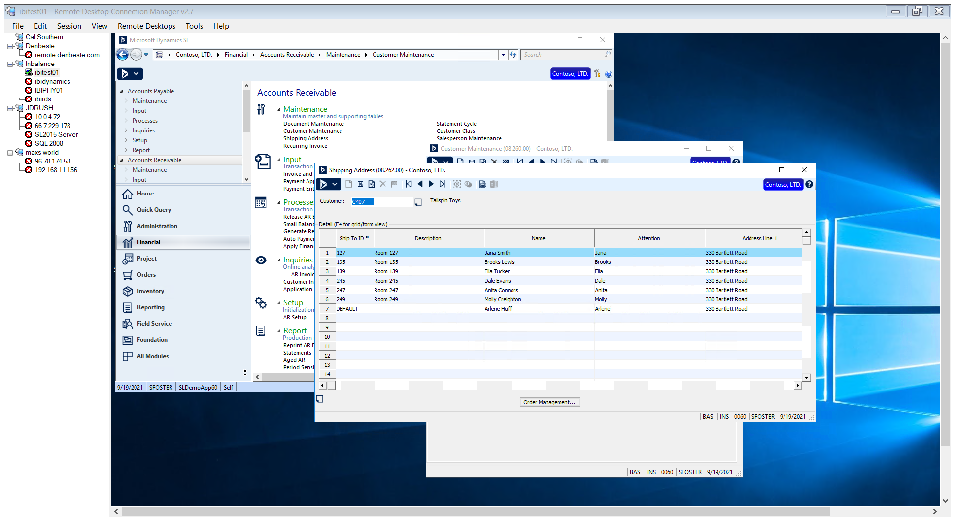 ibitest01 - Remote Desktop Connection Manager v2.7