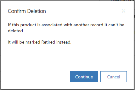 Confirm Deletion dialog box.
